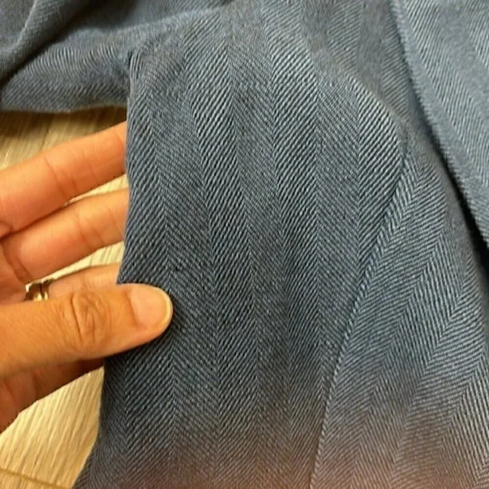 Wrap London  navy one button wool blazer size 4
